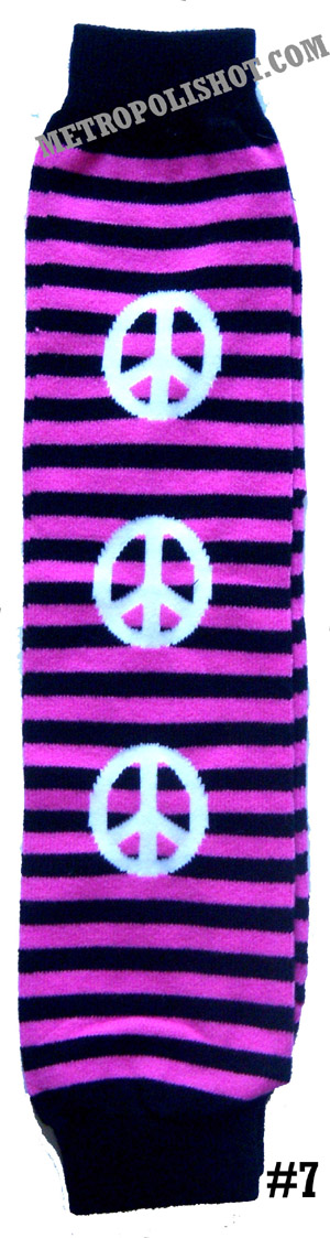 LEG WARMER LEGW -7  Peace /Pink